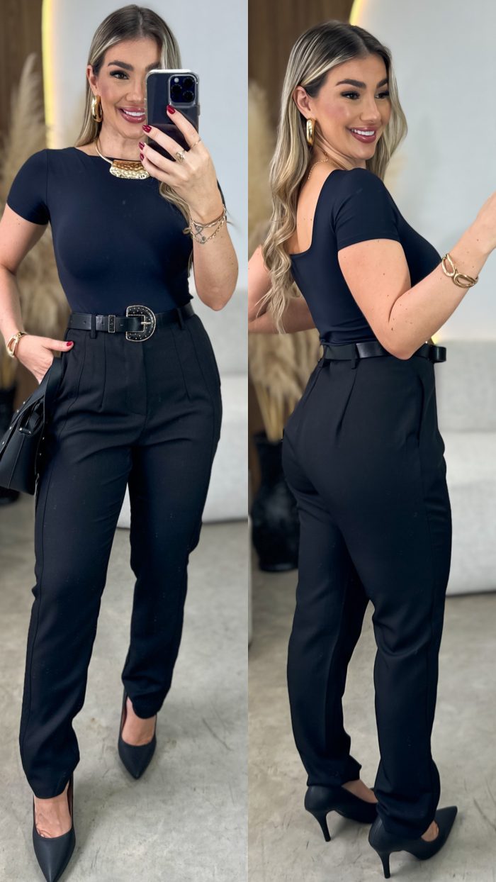 Calça Alfaiataria Regina Preto