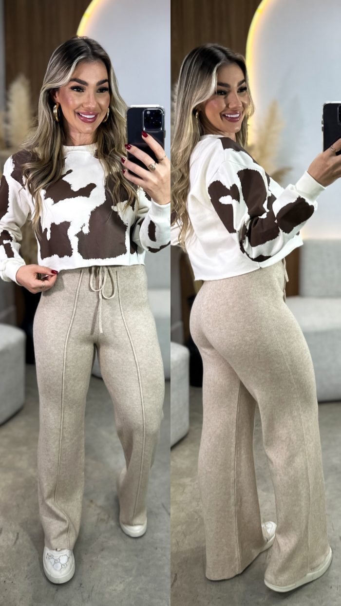 Calça Modal Paola Nude