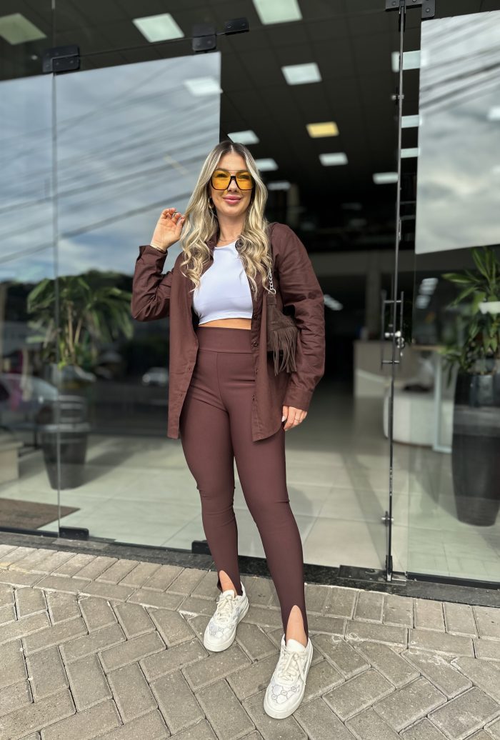 Legging Pezinho Marrom