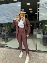 Legging Pezinho Marrom