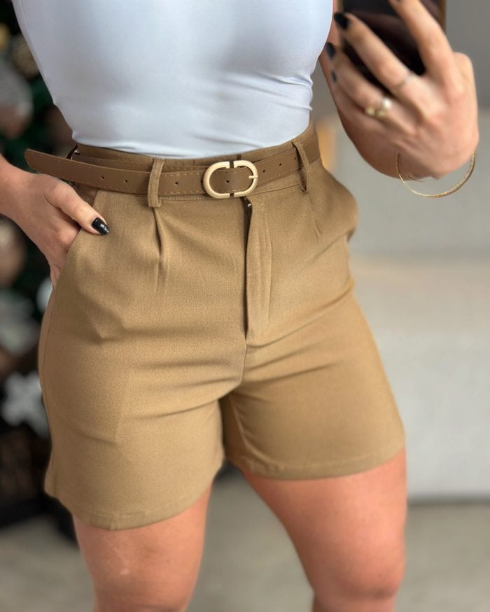 Short Camelia Marrom