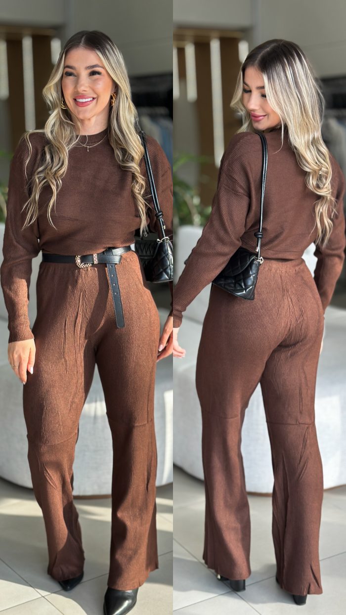 Conjunto Nina Marrom