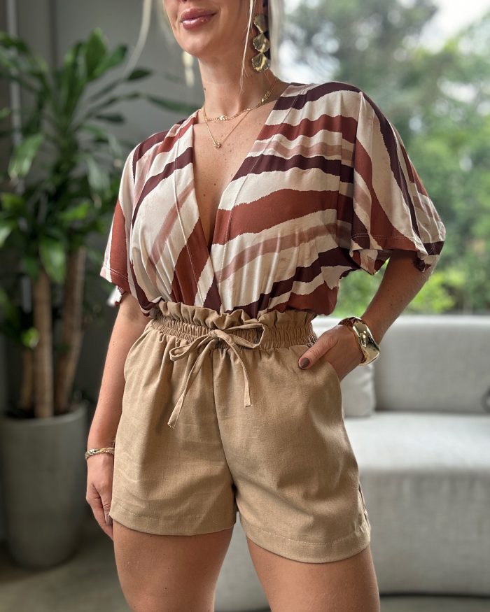 Short Linho Helo Nude